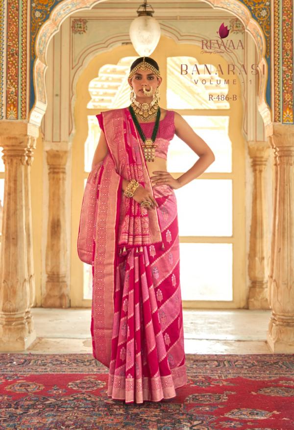 Rewaa Banarasi 1 Designer Patola Silk Saree Collection